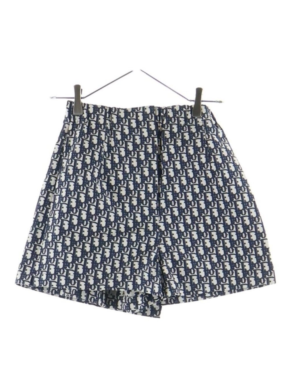 Dior Oblique Culottes Skirt Navy White Polyester